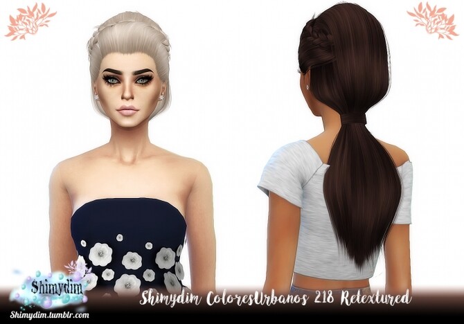 Sims 4 ColoresUrbanos July 2018 Hair Retextures at Shimydim Sims