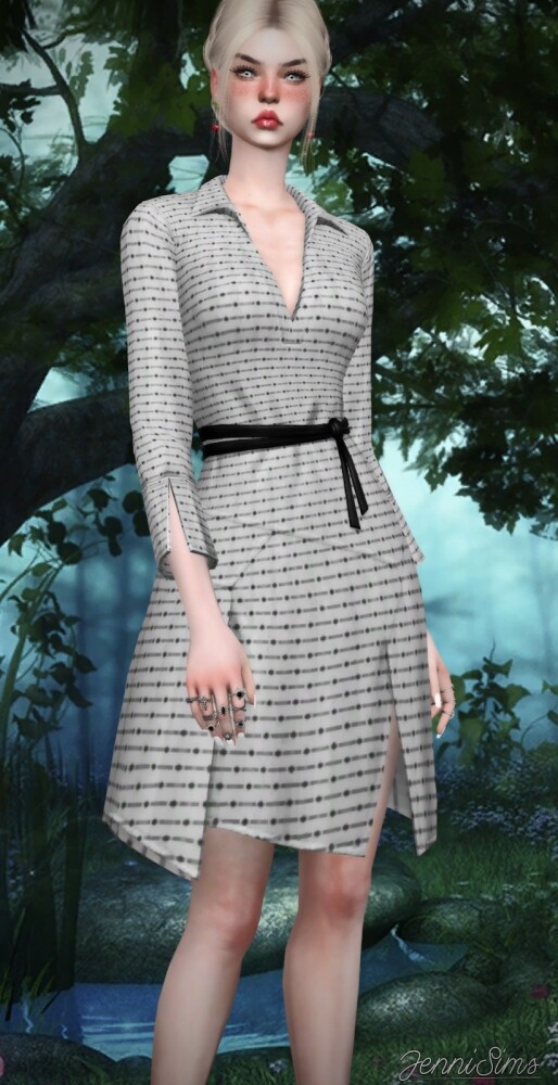 Sims 4 BASE GAME COMPATIBLE DRESS at Jenni Sims