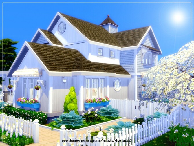 Sims 4 Blue Haven house by sharon337 at TSR
