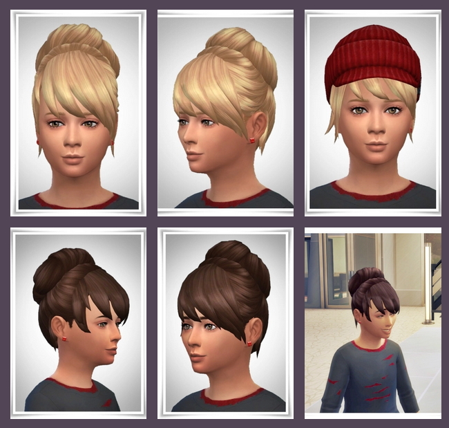 Sims 4 Laurie Kids Hair at Birksches Sims Blog