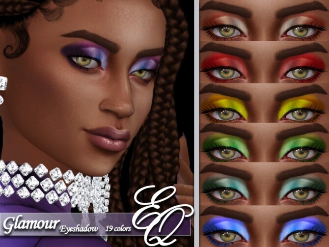 Sims 4 Glamour Eyeshadow by EvilQuinzel at TSR