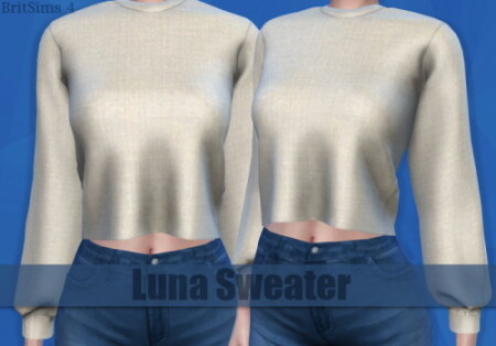Luna sweater at BritSims 4