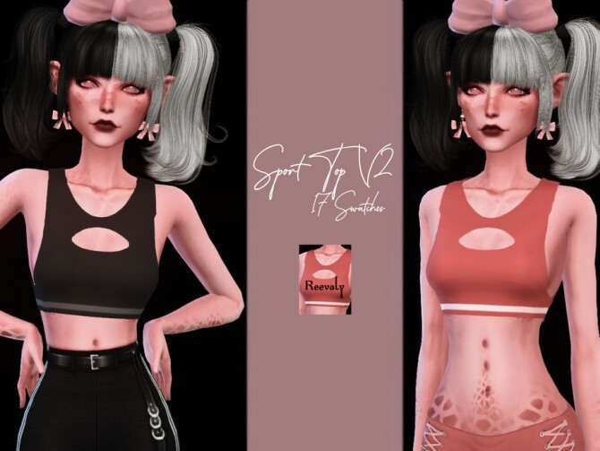 Sims 4 Sport Top V2 by Reevaly at TSR