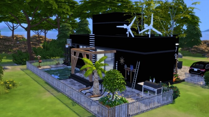 Sims 4 BLACK HOUSE PART ONE at MODELSIMS4