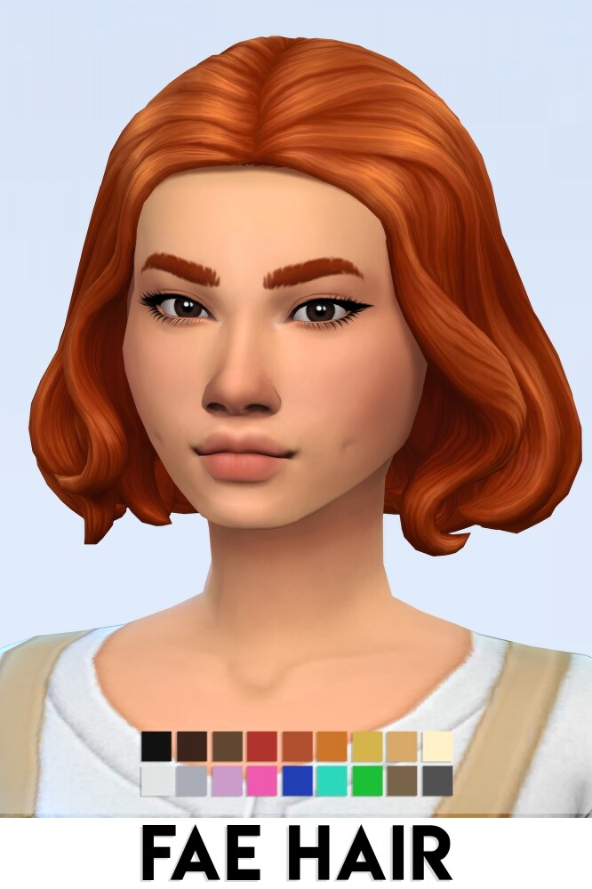 Sims 4 FAE HAIR at Vikai