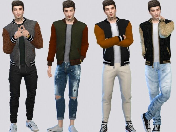 Neil Letterman Jacket by McLayneSims at TSR » Sims 4 Updates
