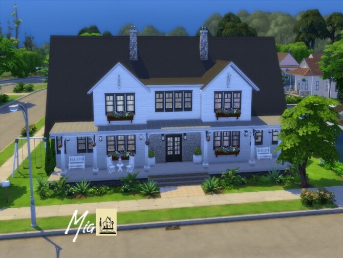 Sims 4 Mia house by GenkaiHaretsu at TSR