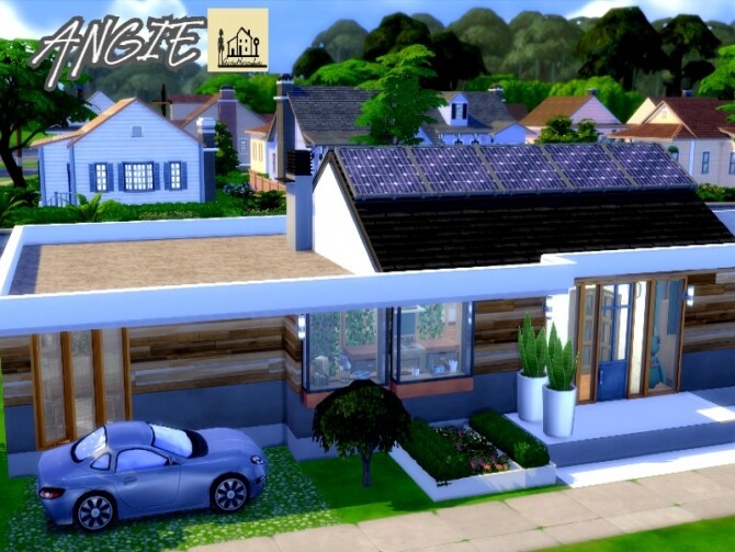 Sims 4 Angie Eco Home by GenkaiHaretsu at TSR