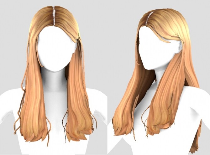 Sims 4 Floria hair at Bedisfull – iridescent