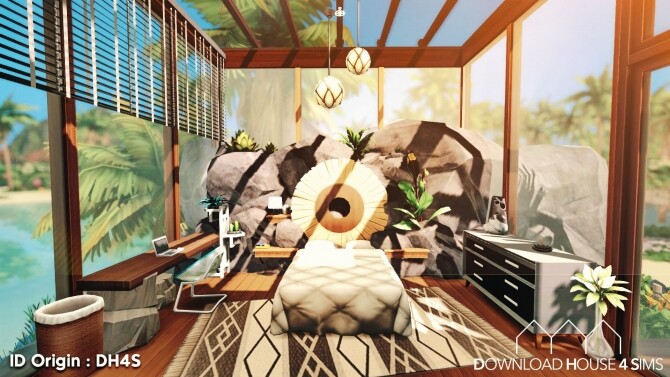 Sims 4 Ultra Modern Beach House at DH4S