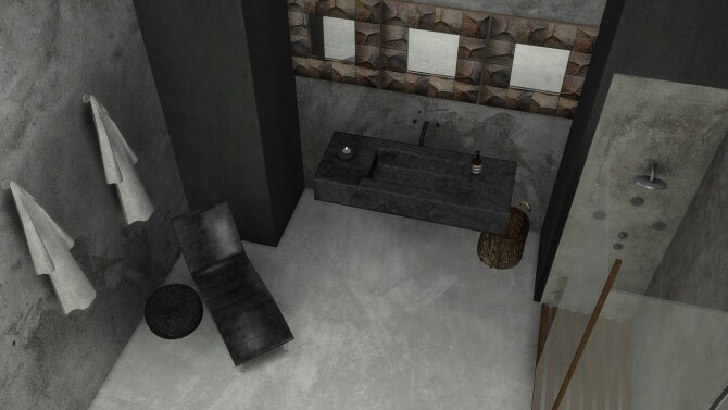 Sims 4 Concrete floor set at Simspiration Builds
