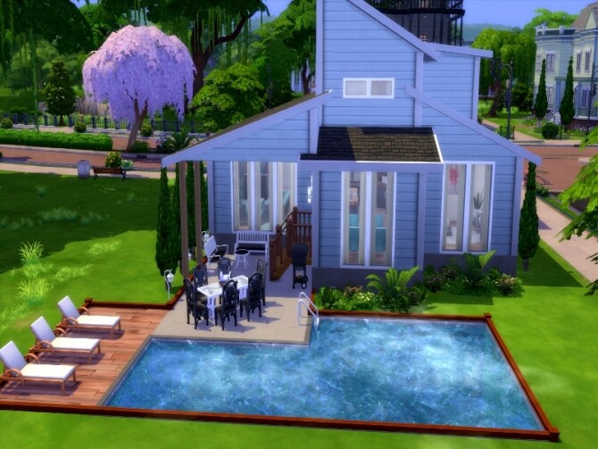 Sims 4 Shannon house by GenkaiHaretsu at TSR