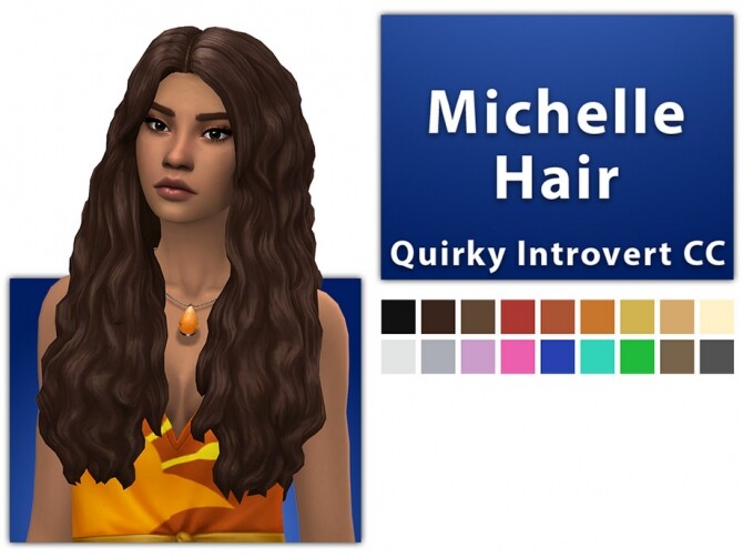 Sims 4 Michelle Hair by qicc at TSR