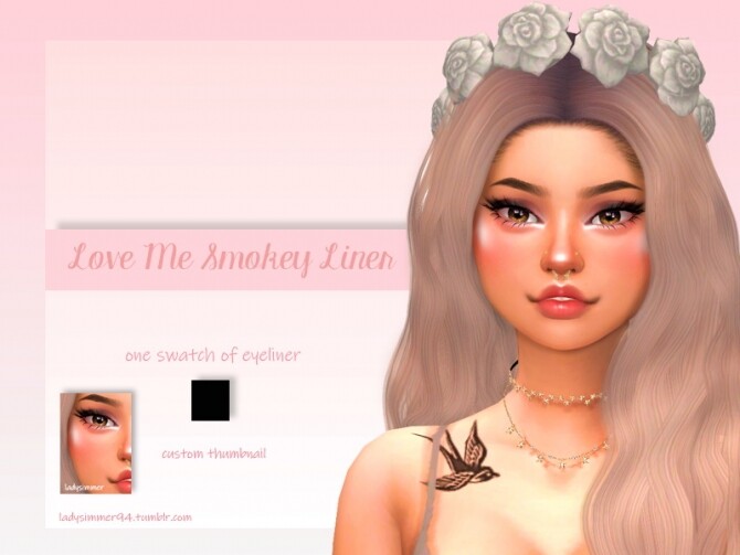 Sims 4 Love Me Smokey Liner by LadySimmer94 at TSR