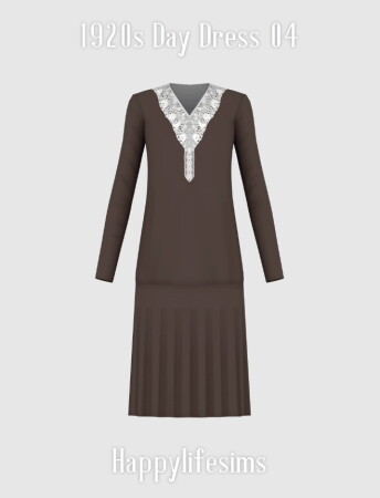 1920s Day Dress 04 at Happy Life Sims » Sims 4 Updates