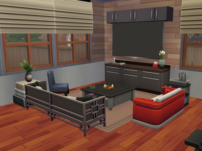 Sims 4 Amber Residence No CC by ssigga at TSR
