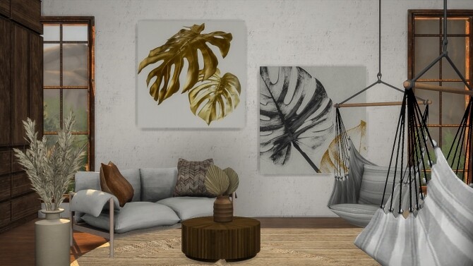 Sims 4 Abstract Gold Collection at Simspiration Builds