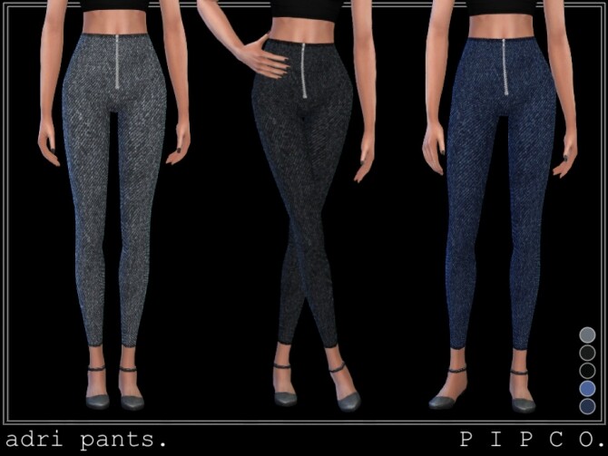 Sims 4 Adri pants and leggings by pipco at TSR