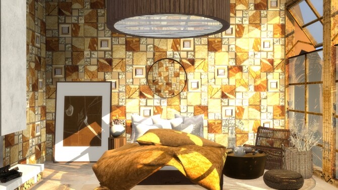 Sims 4 Gold tile pack revamp at Simspiration Builds