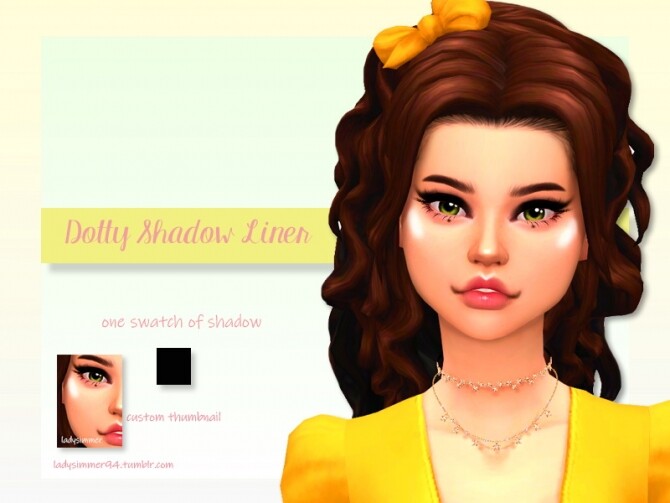 Sims 4 Dotty Shadow Liner by LadySimmer94 at TSR