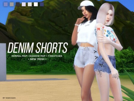 Denim Shorts by Alexa Catt at TSR