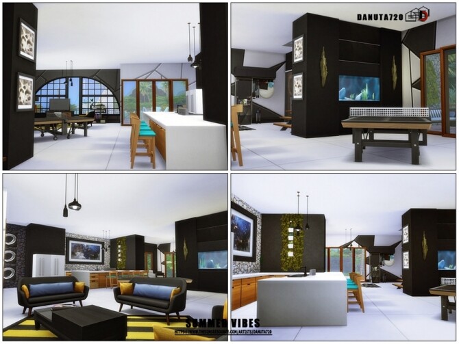 Sims 4 Summer vibes house by Danuta720 at TSR