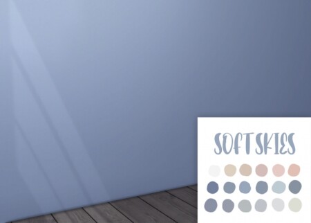 Soft skies wall paint at Celinaccsims