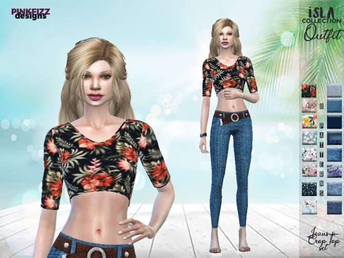 Sims 4 Isla Outfit S10 by Pinkfizzzzz at TSR