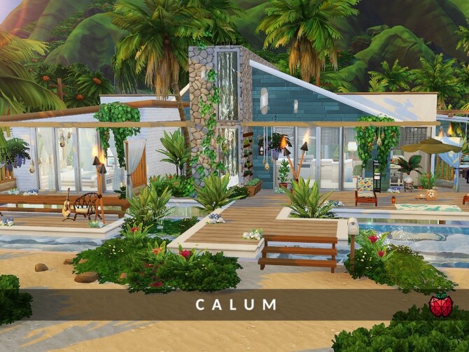 Sims 4 Calum house no cc by melapples at TSR