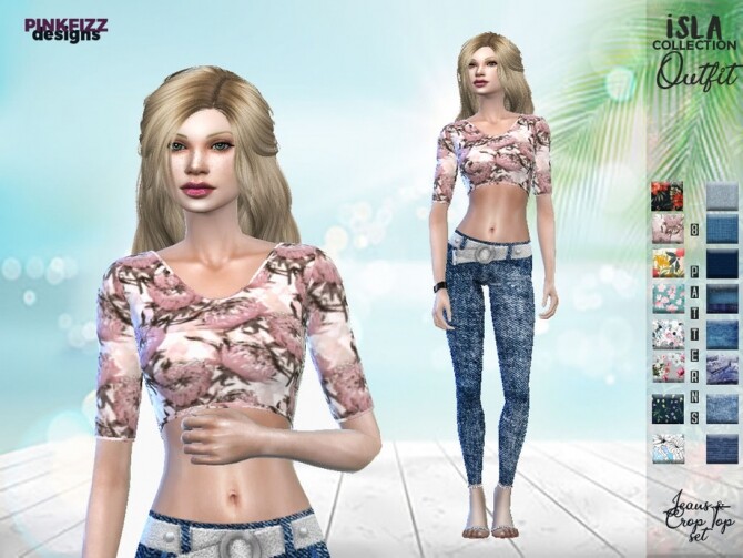 Sims 4 Isla Outfit S10 by Pinkfizzzzz at TSR
