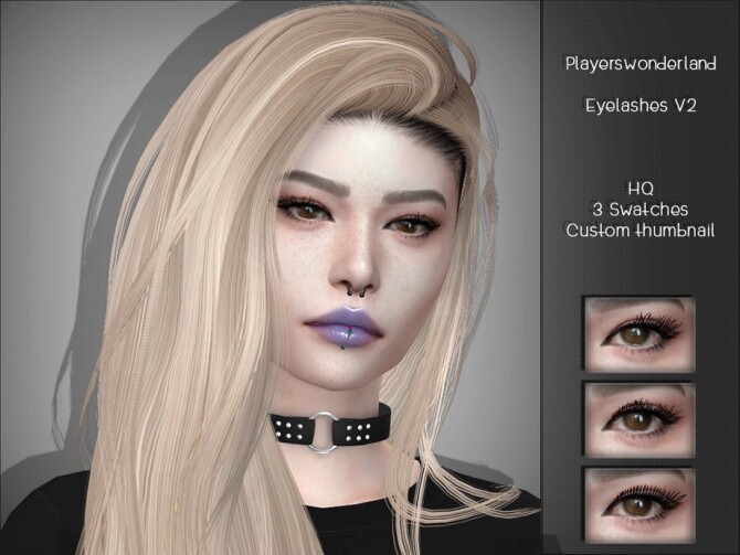 Sims 4 3D Eyelashes V2 by PlayersWonderland at TSR