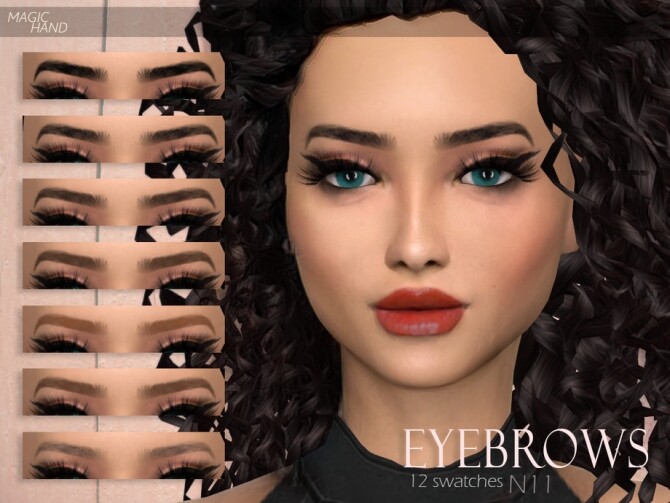Sims 4 Eyebrows N11 by MagicHand at TSR