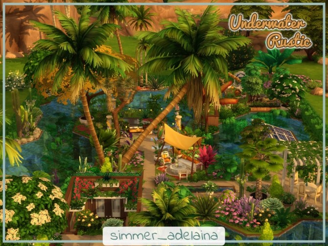 Sims 4 Underwater Rustic home by simmer adelaina at TSR