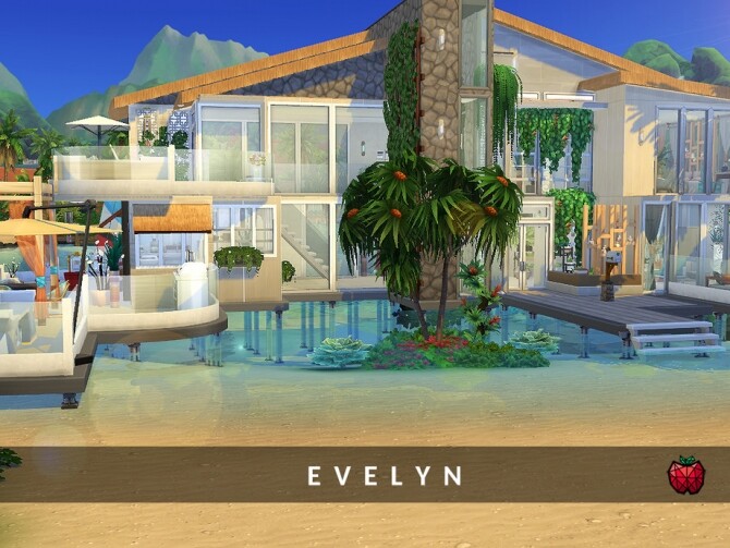Sims 4 Evelyn house no cc by melapples at TSR