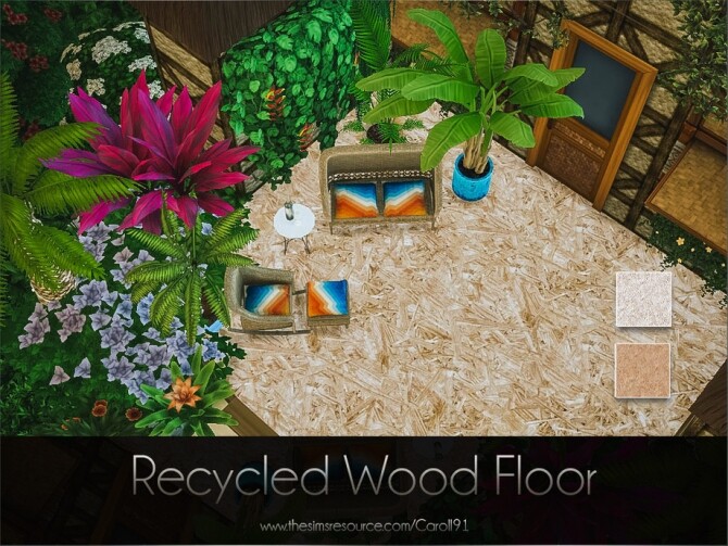 Sims 4 Recycled Wood Floor by Caroll91 at TSR