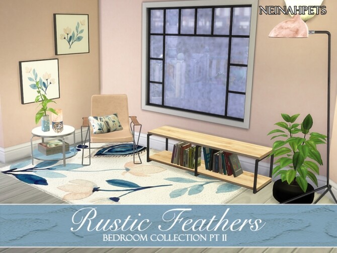 Sims 4 Rustic Feathers Bedroom Pt II by neinahpets at TSR