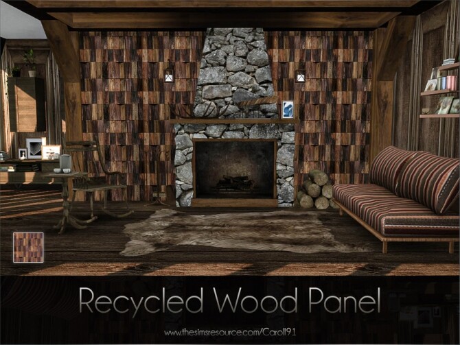 Sims 4 Recycled Wood Panel by Caroll91 at TSR