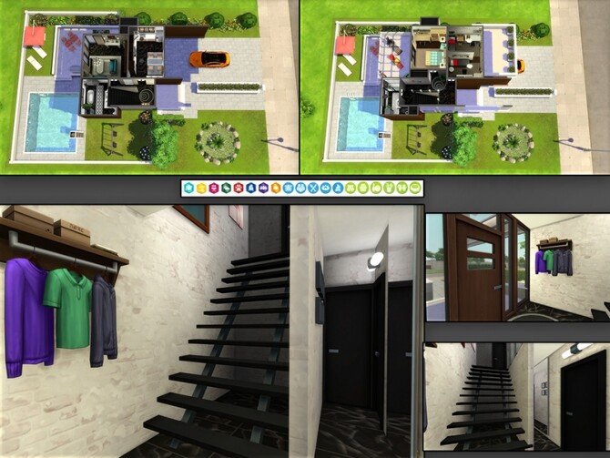 Sims 4 MB Overhanging Wall House by matomibotaki at TSR