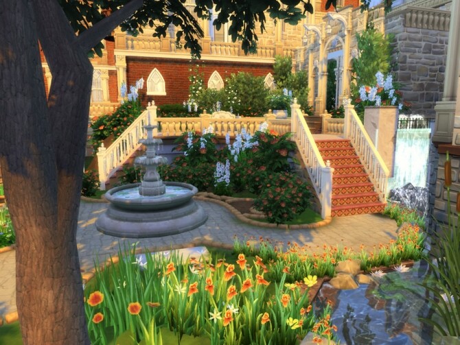 Sims 4 Angelic Castle by VirtualFairytales at TSR