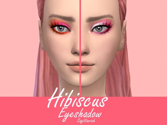 Sims 4 Hibiscus Eyeshadow by Sagittariah at TSR