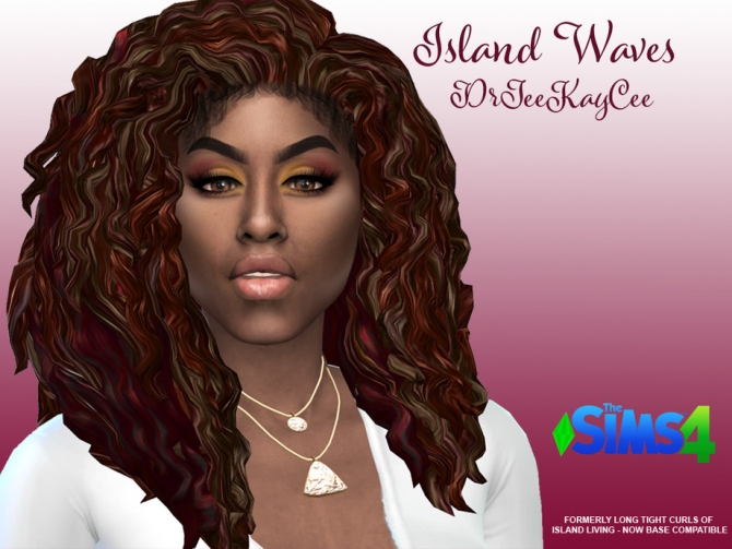 Island Waves Hair By Drteekaycee At Tsr Sims 4 Updates