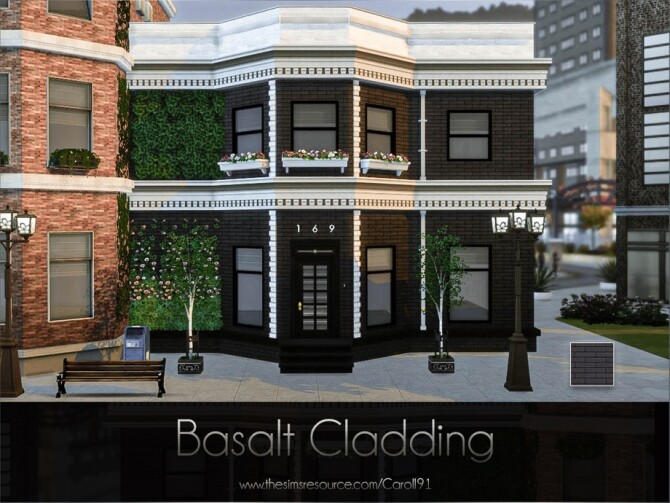 Sims 4 Basalt Cladding by Caroll91 at TSR