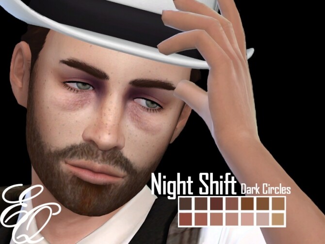 Sims 4 Night Shift Eyes Dark Circles by EvilQuinzel at TSR