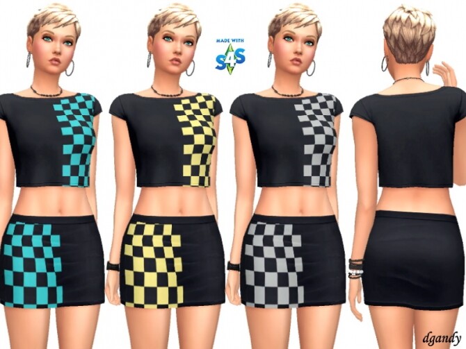 Sims 4 Top and Skirt 202006 1415 by dgandy at TSR