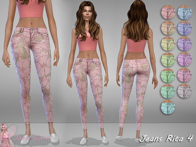Sims 4 Jeans Rita 4 by Jaru Sims at TSR