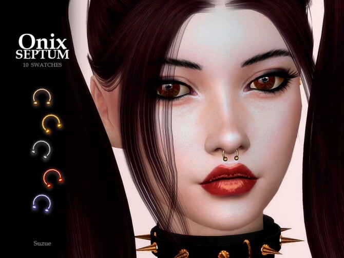 Sims 4 Onix Septum by Suzue at TSR