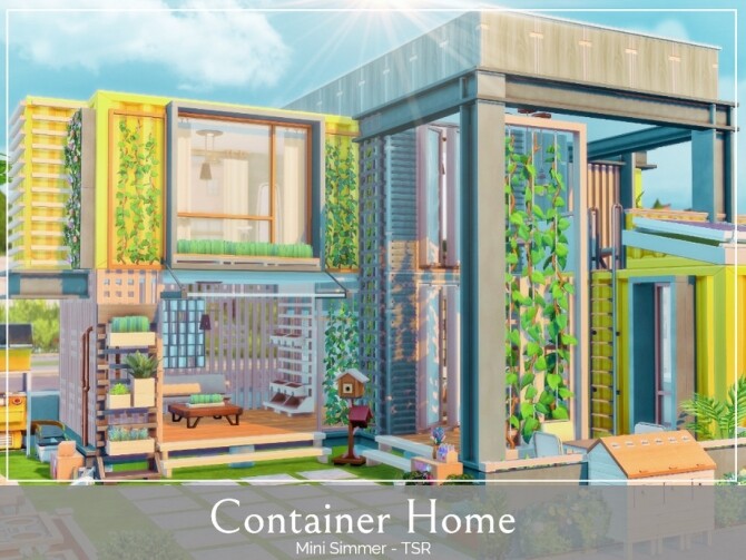 Sims 4 Container Home by Mini Simmer at TSR