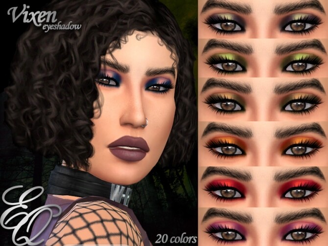 Sims 4 Vixen Eyeshadow by EvilQuinzel at TSR