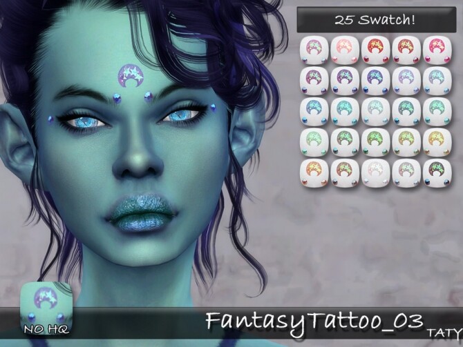 Sims 4 Fantasy Tattoo 03 by tatygagg at TSR