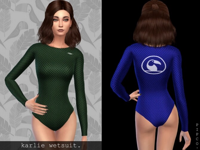 Sims 4 Karlie wetsuit by Pipco at TSR